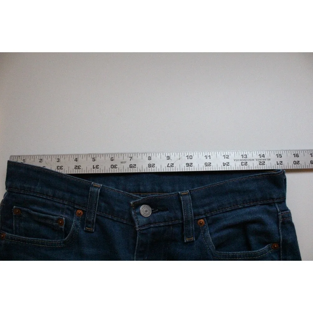 Levis‎ 514 Blue Jeans Mens 30x32 Slim Straight Cotton Stretch Denim Medium Wash